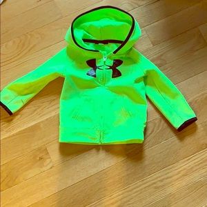 Neon Yellow Under Armour Hoodie